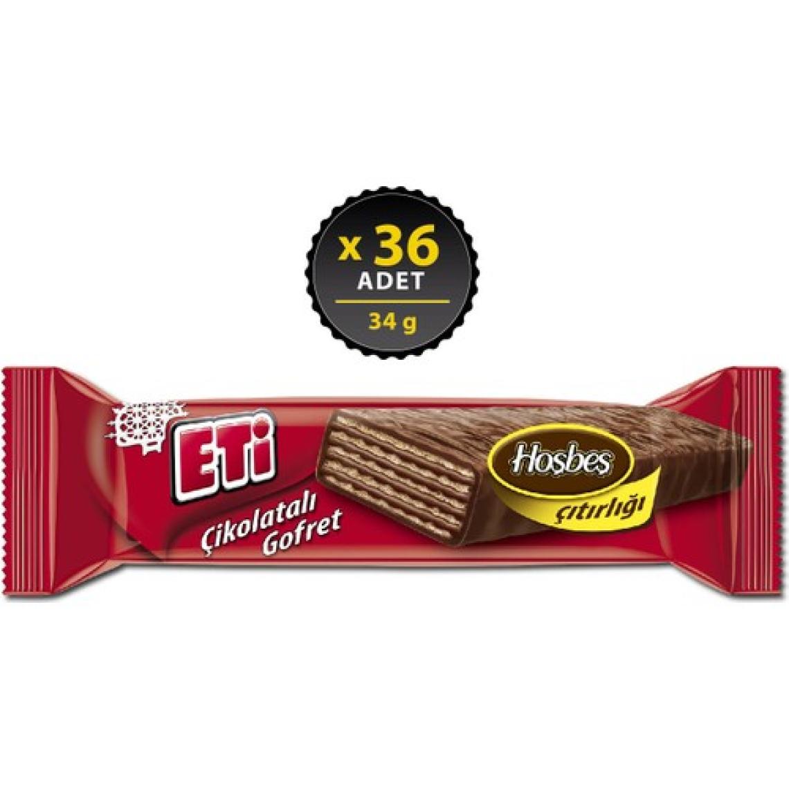 Eti Sütlü Çikolatalı Gofret 34 g x 36 Adet