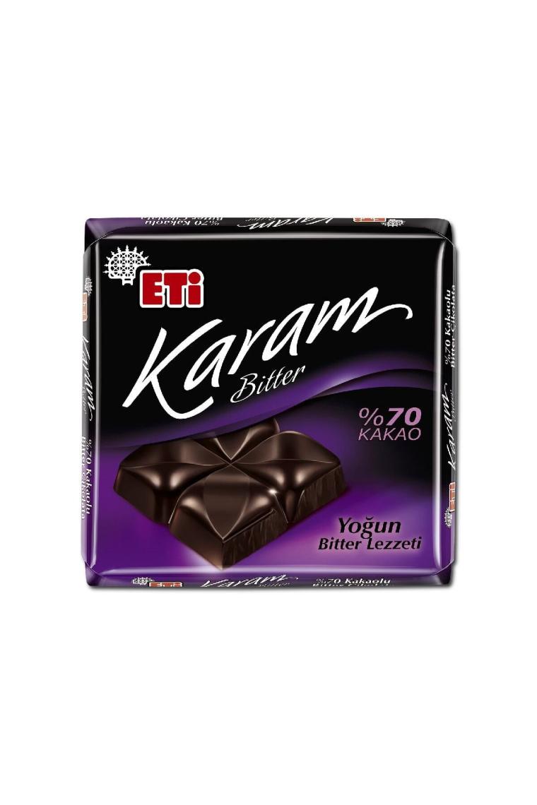 Eti Karam %70 Kakaolu Bitter Çikolata 60 g x 6 Adet