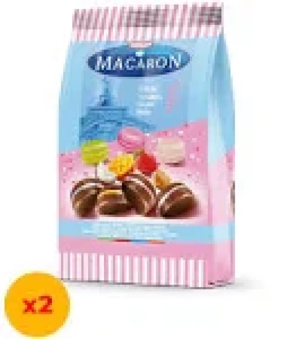 Tayaş Macaron Karışık Dikey Poşet 500 gr x 2