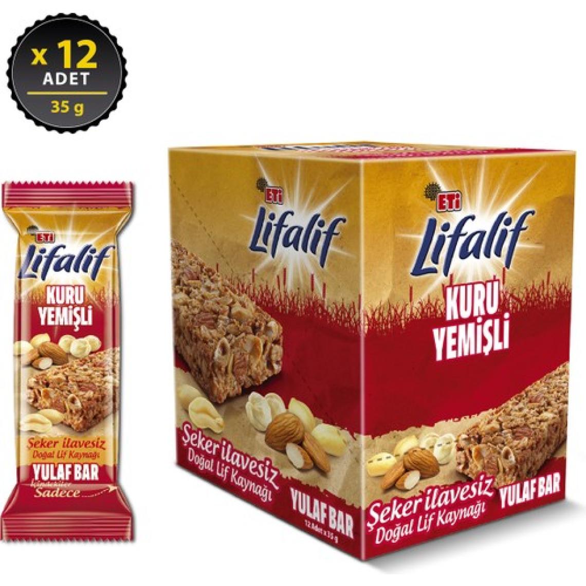 Eti Lifalif Kuru Yemişli Yulaf Bar 35 g x 12 Adet