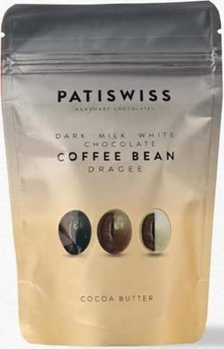 Patiswiss Bitter, Sütlü, Beyaz Çikolatalı Kahve Draje 80G