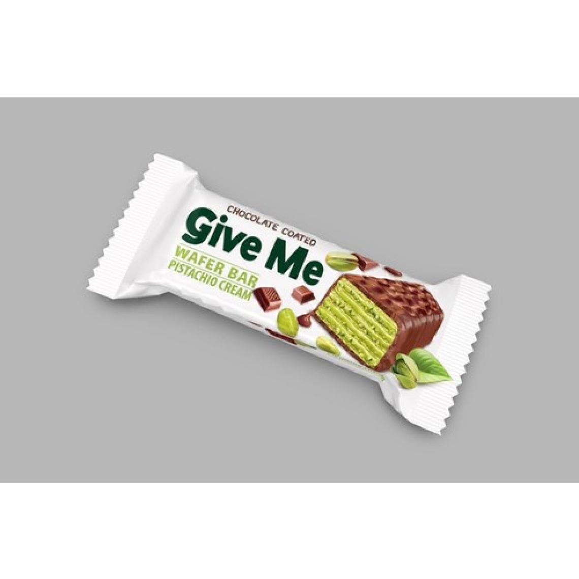 Beyoğlu Give Me Çikolata Kaplı Antep Fıstıklı Kremalı 6 Katlı Gofret 40 Gr.*24 Adet