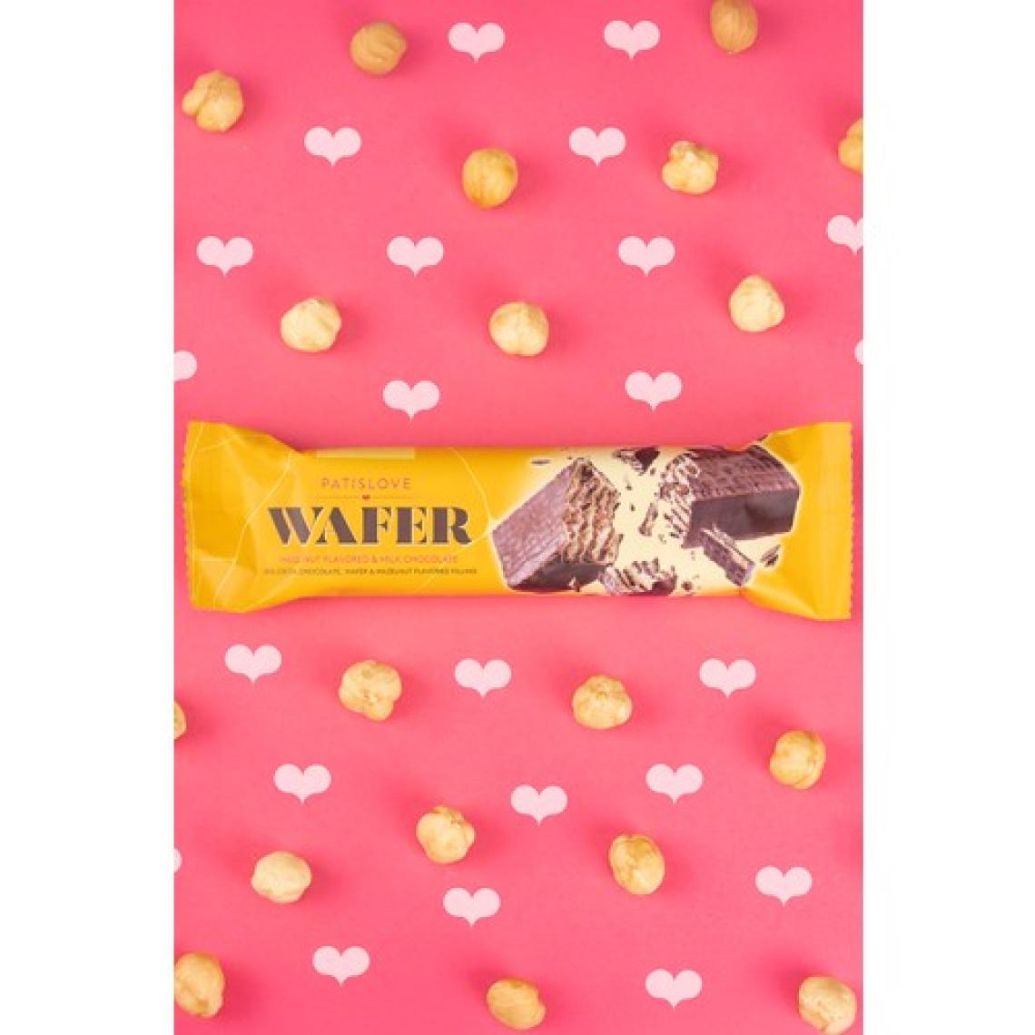 Patiswiss Patislove Wafer Gofret Sütlü Çikolatalı Fındık Aromalı 36G x 3 Adet
