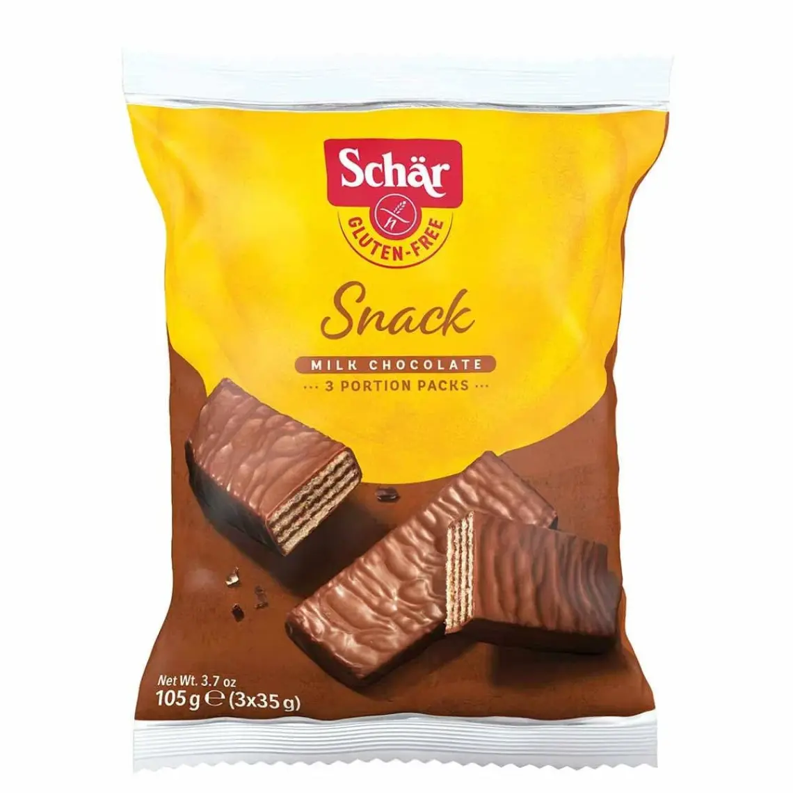 Schar Snack Çikolata Kaplı Fındıklı Gofret 3x35 GR (6 ADET)