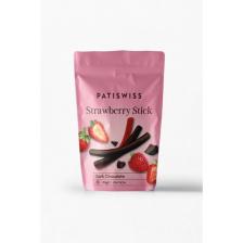 Patiswiss Bitter Çikolatalı Çilek Çubukları 80g