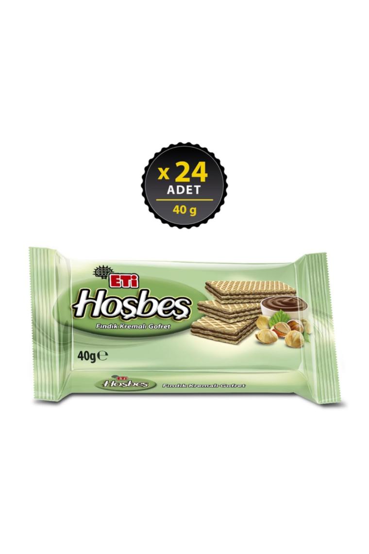 Eti Hoşbeş Fındıklı Gofret 40Gr(K:17522)-24'Lü