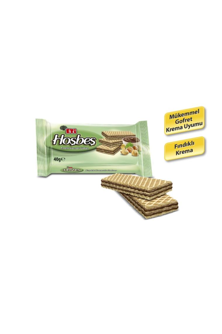 Eti Hoşbeş Fındıklı Gofret 40Gr(K:17522)-24'Lü