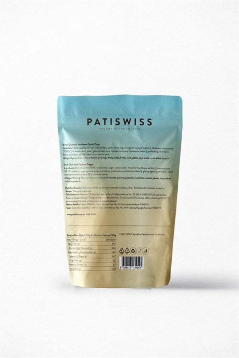 Patiswiss Bitter Hindistan Cevizli Draje 80g