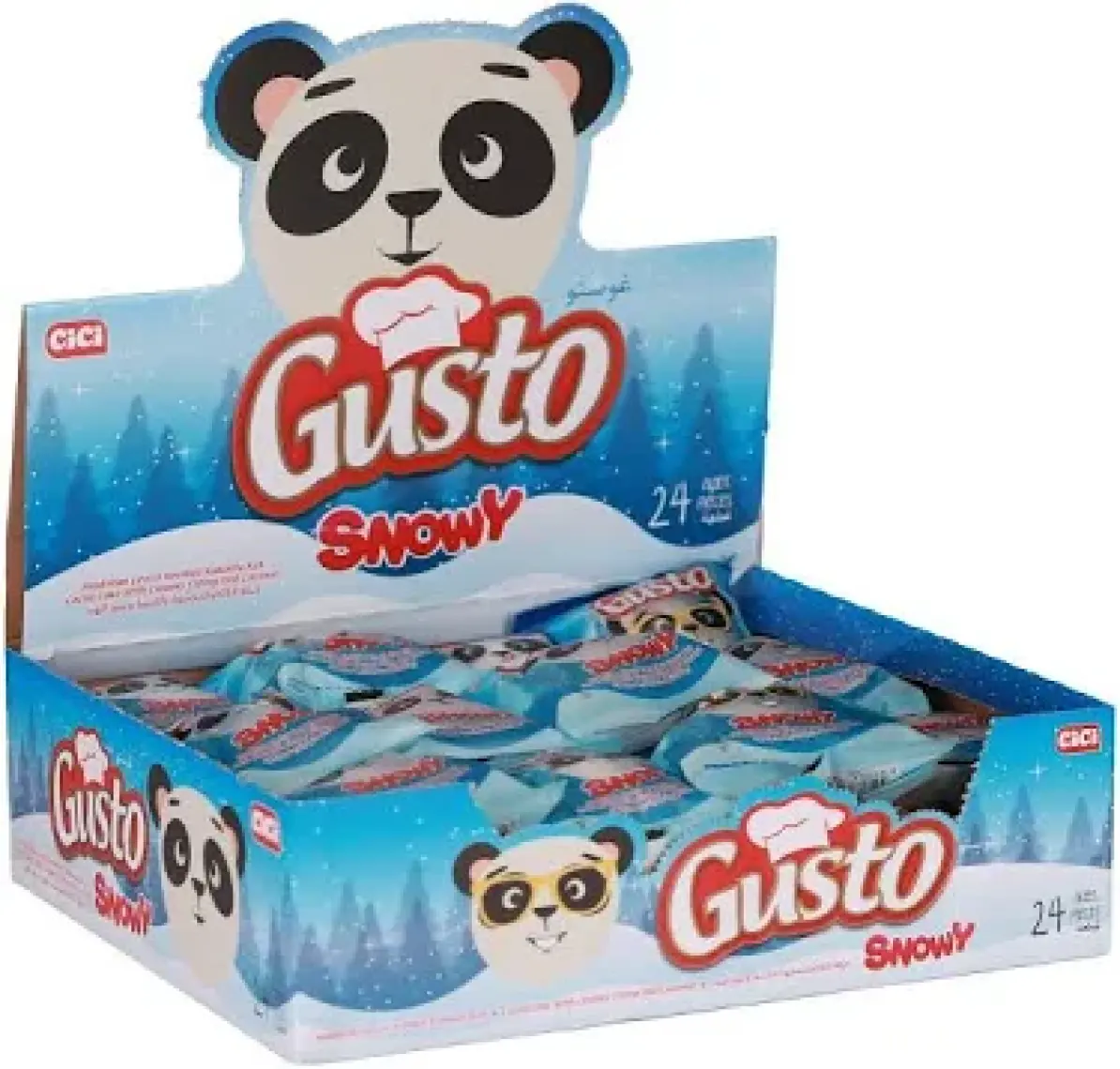 Cici Gusto Snowy Cake Hindistan Cevizli 40 Gr. 24 Adet (1 Kutu)
