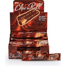 Elvan Choc N Roll Kakao Kaplamalı Fındık Kremalı Roll Gofret 18 Gr. 24 Adet (1 Kutu)