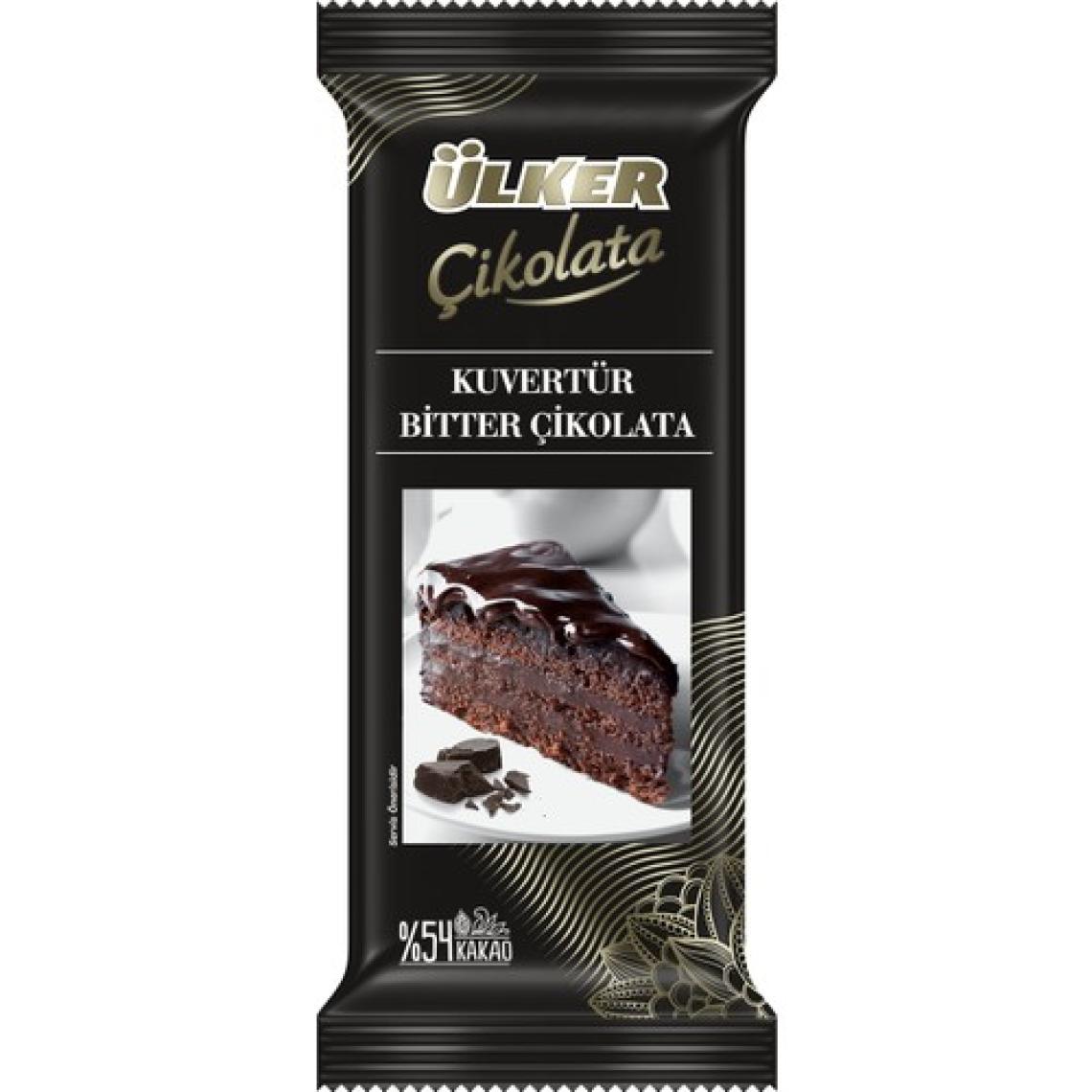 Ülker Kuvertür Çikolata %54 Bitter 200 gr