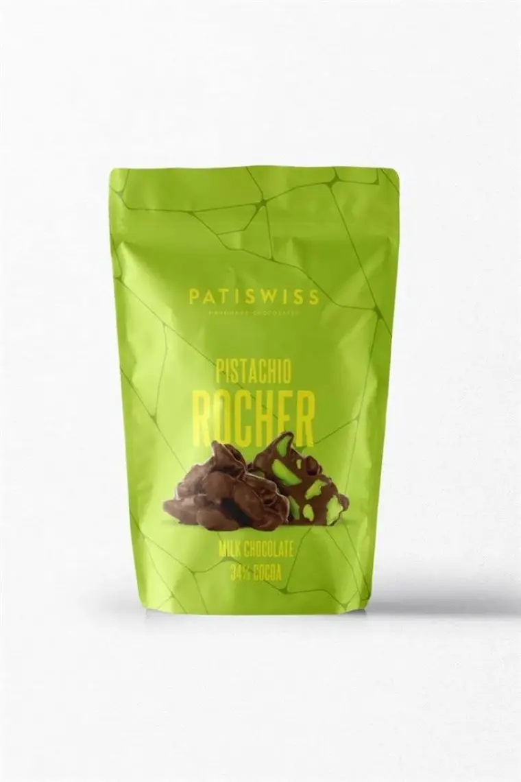 Patiswiss Rocher Sütlü Çikolatalı Antep Fıstıklı 80g