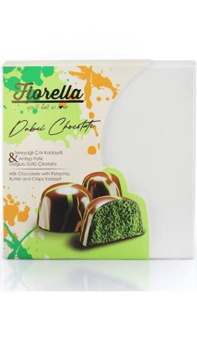 Fiorella Dubai Çikolatası Hediyelik Kutu 108 gr (1 Kutu)