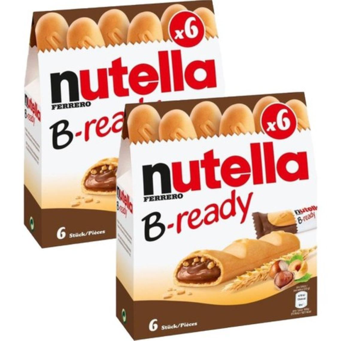 Nutella Ferrero B-Ready Çikolata Dolgulu Gofret Avantaj Paket 2 x 132 gr