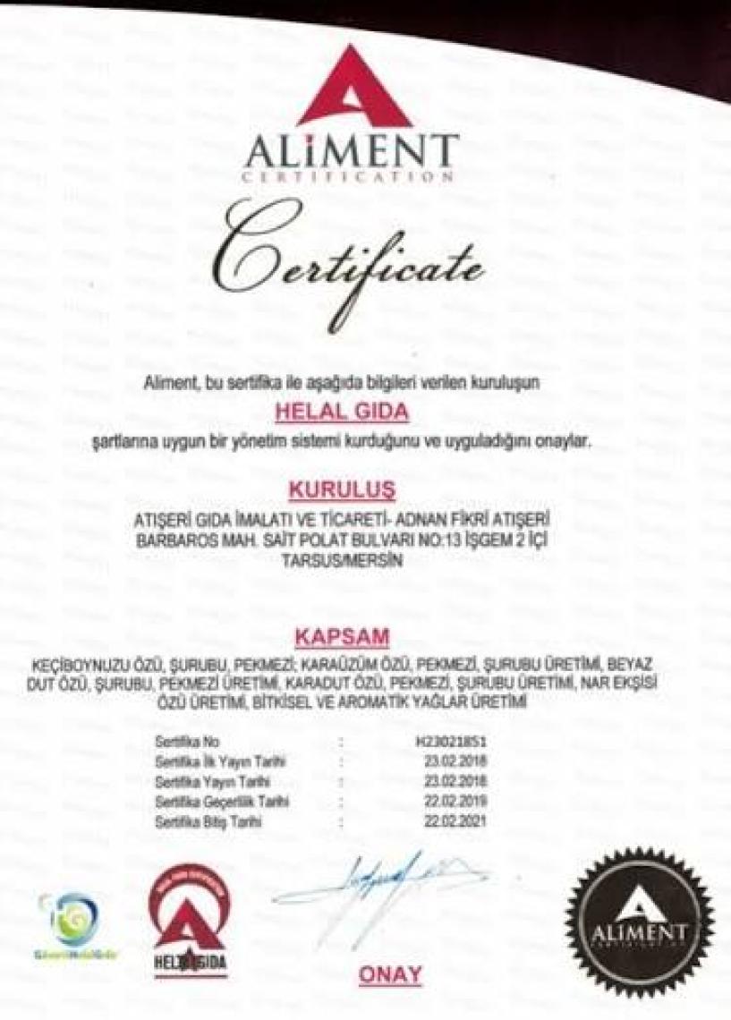 Atışeri Mersin Organik Keçiboynuzu 670 gr