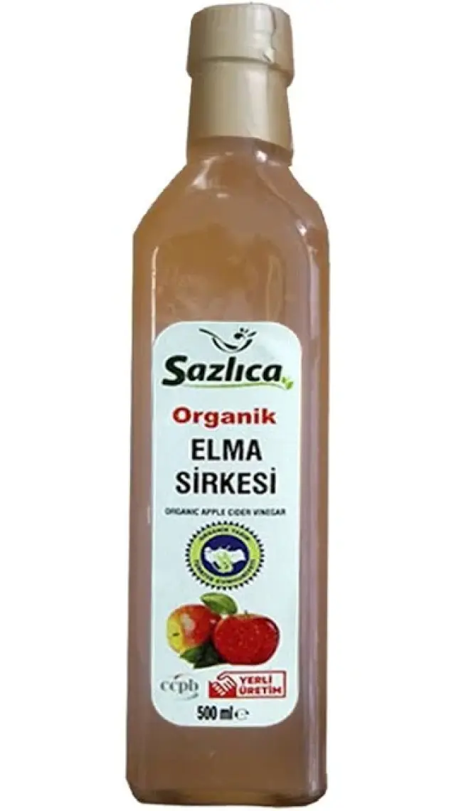 Sazlıca Organik Elma Sirkesi 500 ml
