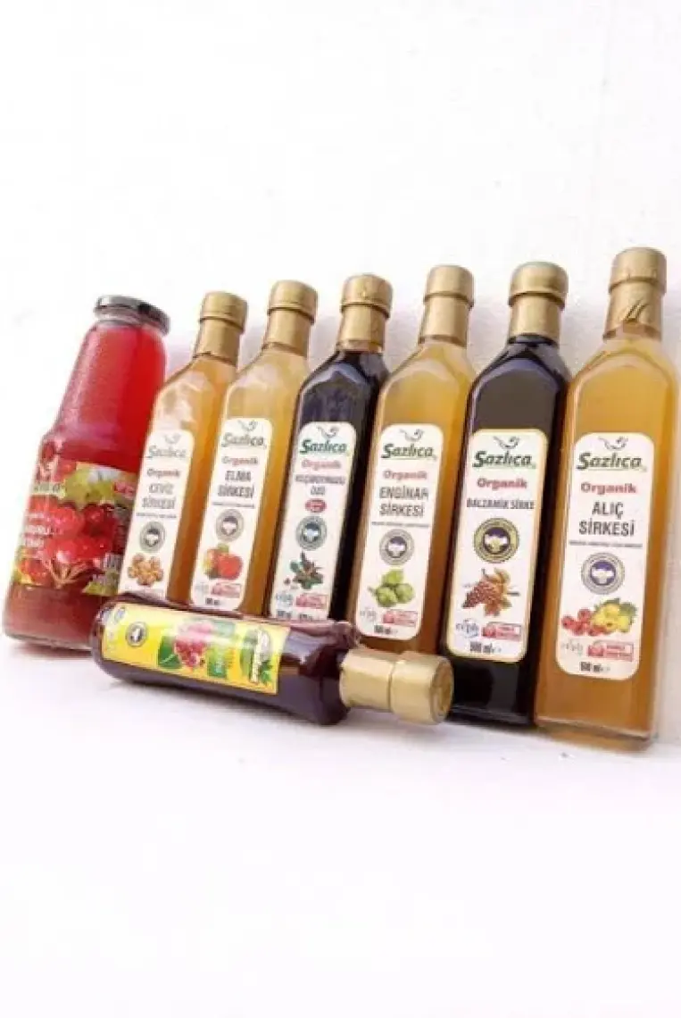 Sazlıca Organik Elma Sirkesi 500 ml