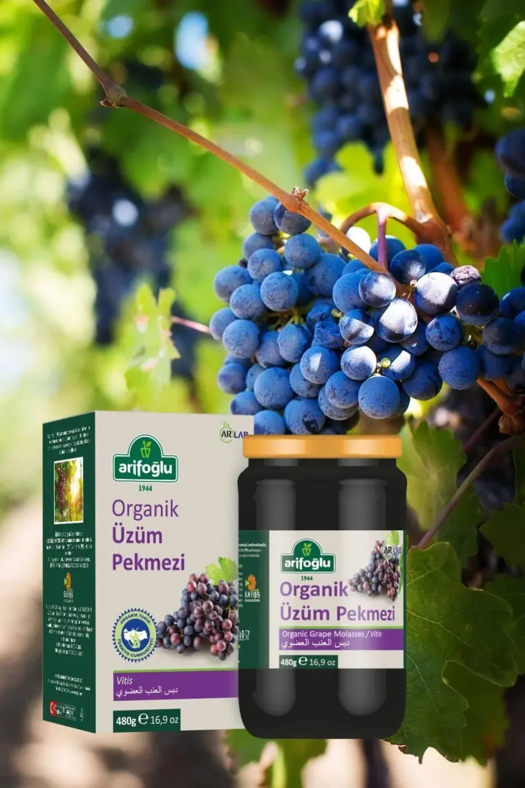 Arifoğlu Organik Üzüm Pekmezi 430 Gr (Soğuk Sıkım)