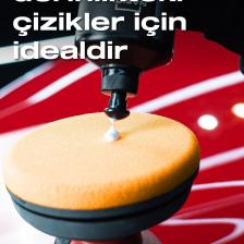 Nasiol Özel Hava Kanallı Polisaj Süngeri/Pedi-Orta Çizik Giderici-150mm-Turuncu-Araç Pasta Cila Pedi