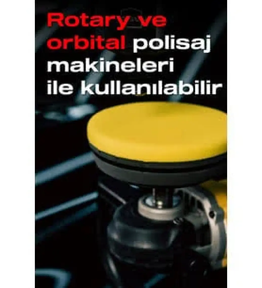 Nasiol Özel Hava Kanallı Polisaj Süngeri/Pedi-Ağır Çizik Giderici-150mm-Bordo-Araç Pasta Cila Pedi