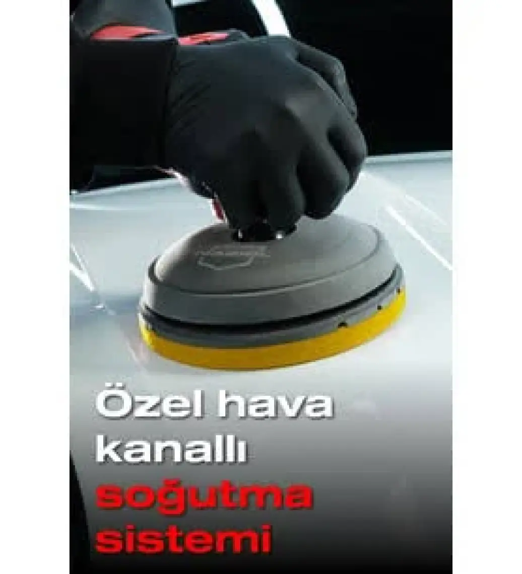 Nasiol Özel Hava Kanallı Polisaj Süngeri/Pedi-Ağır Çizik Giderici-150mm-Bordo-Araç Pasta Cila Pedi