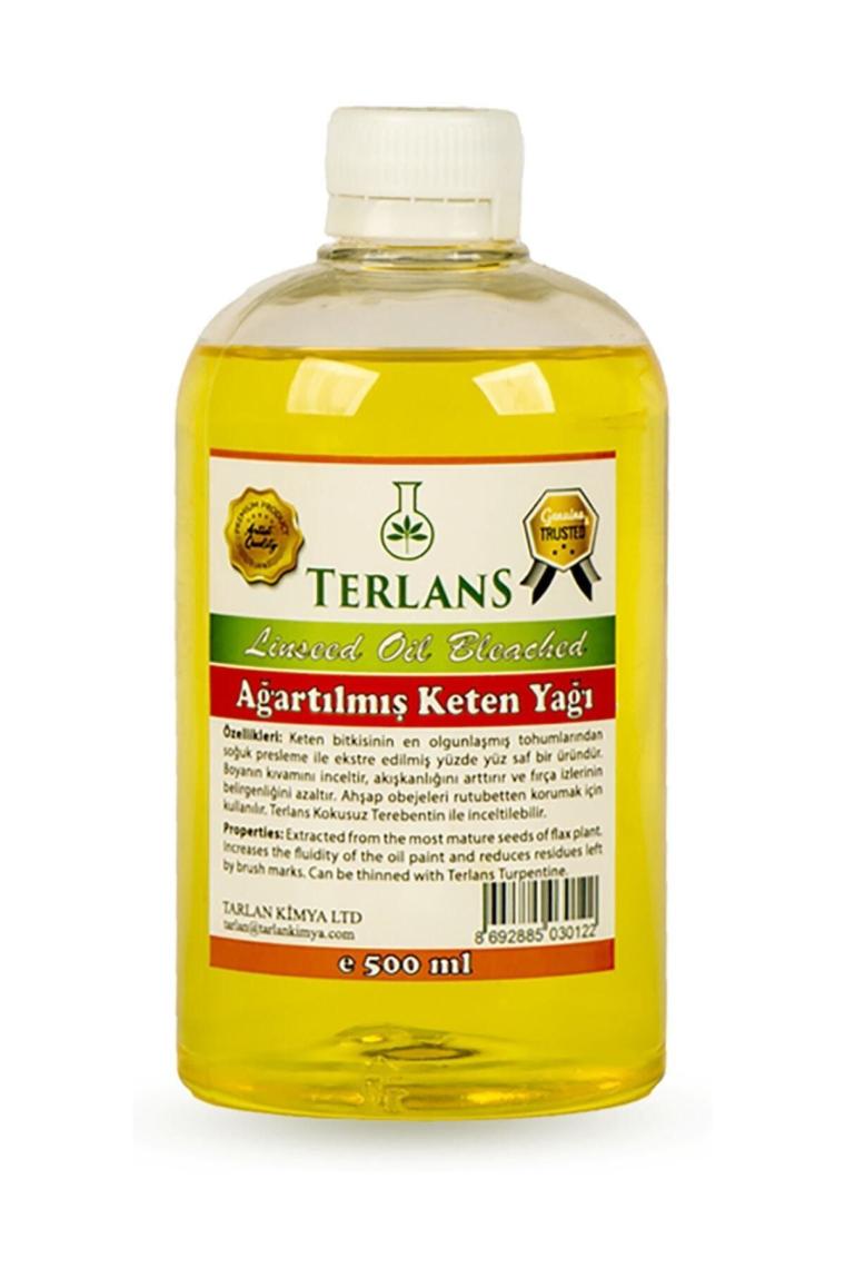 Ağartılmış Keten Yağı Resim Yağı 500 Ml Linseed Oil Bleached