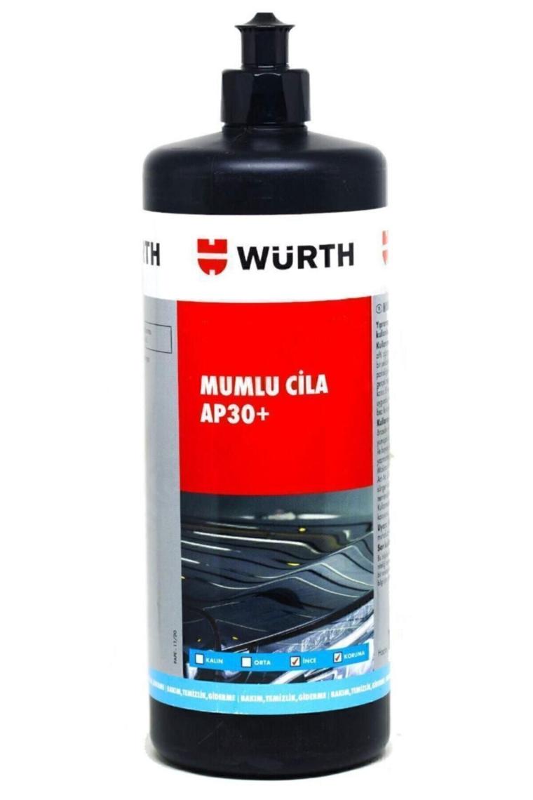 Würth AP30+ Mumlu Cila - Tek Adımda Polishing ve Sızdırmazlık, Düşük Kesim, 1 Litre, Tüm Araç Modelleriyle Uyumlu, Kolay Uygulama