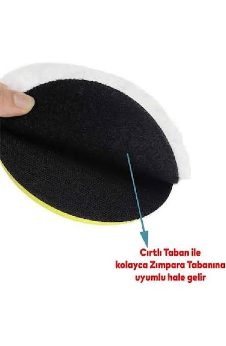 Badem10 Araba Araç Oto Pasta Cila Çizik Giderici Polisaj Yünü Pedi Keçesi Süngeri 115 Mm Cırt Taban Matkap 4'lü Set