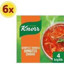 Knorr Hazır Çorba Şehriyeli Tavuklu Domates Çorbası 4 Kişilik 76 Gx6