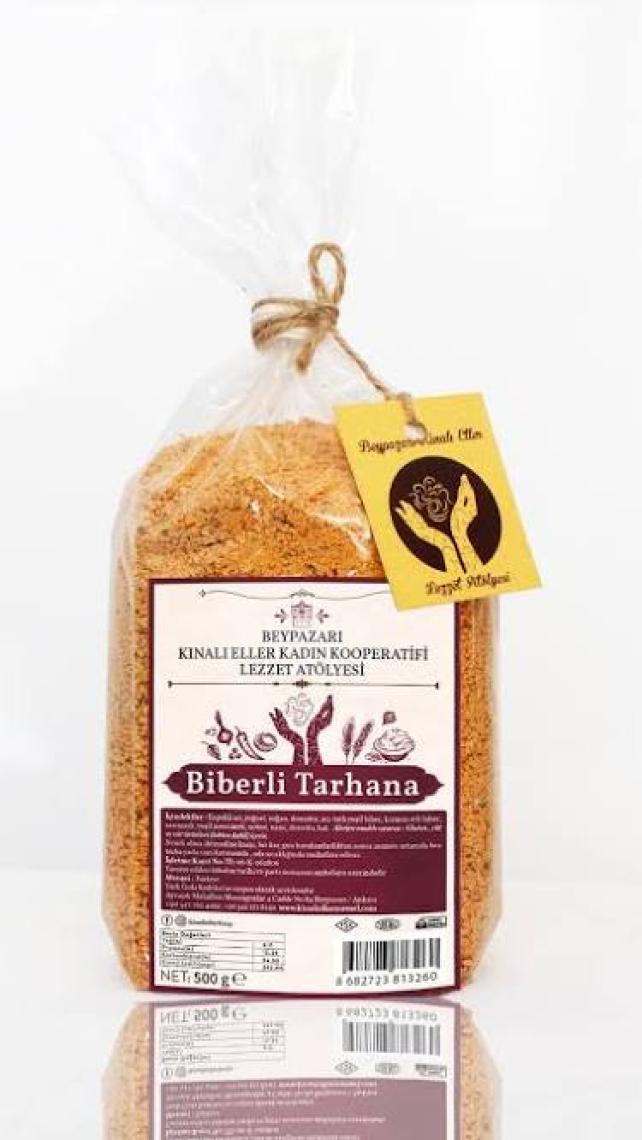 Kınalı Eller Kadın Kooperatifi Beypazarı Kırmızı Tatlı Biberli Tarhana 500GR.