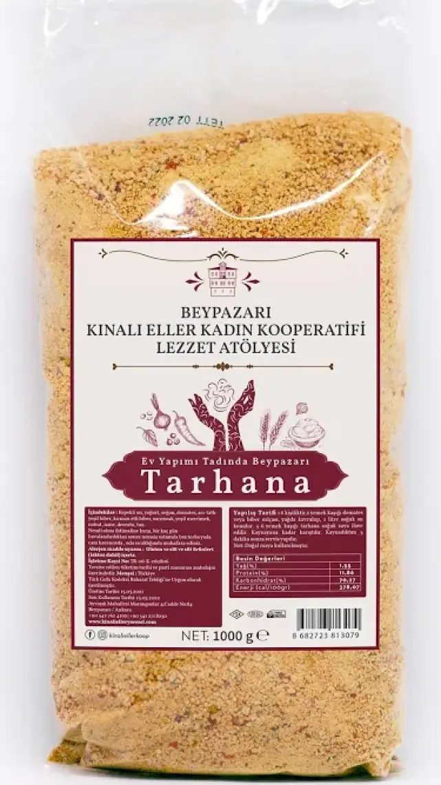 Kınalı Eller Kadın Kooperatifi Beypazarı Biberli Tarhana Çorba 1 kg
