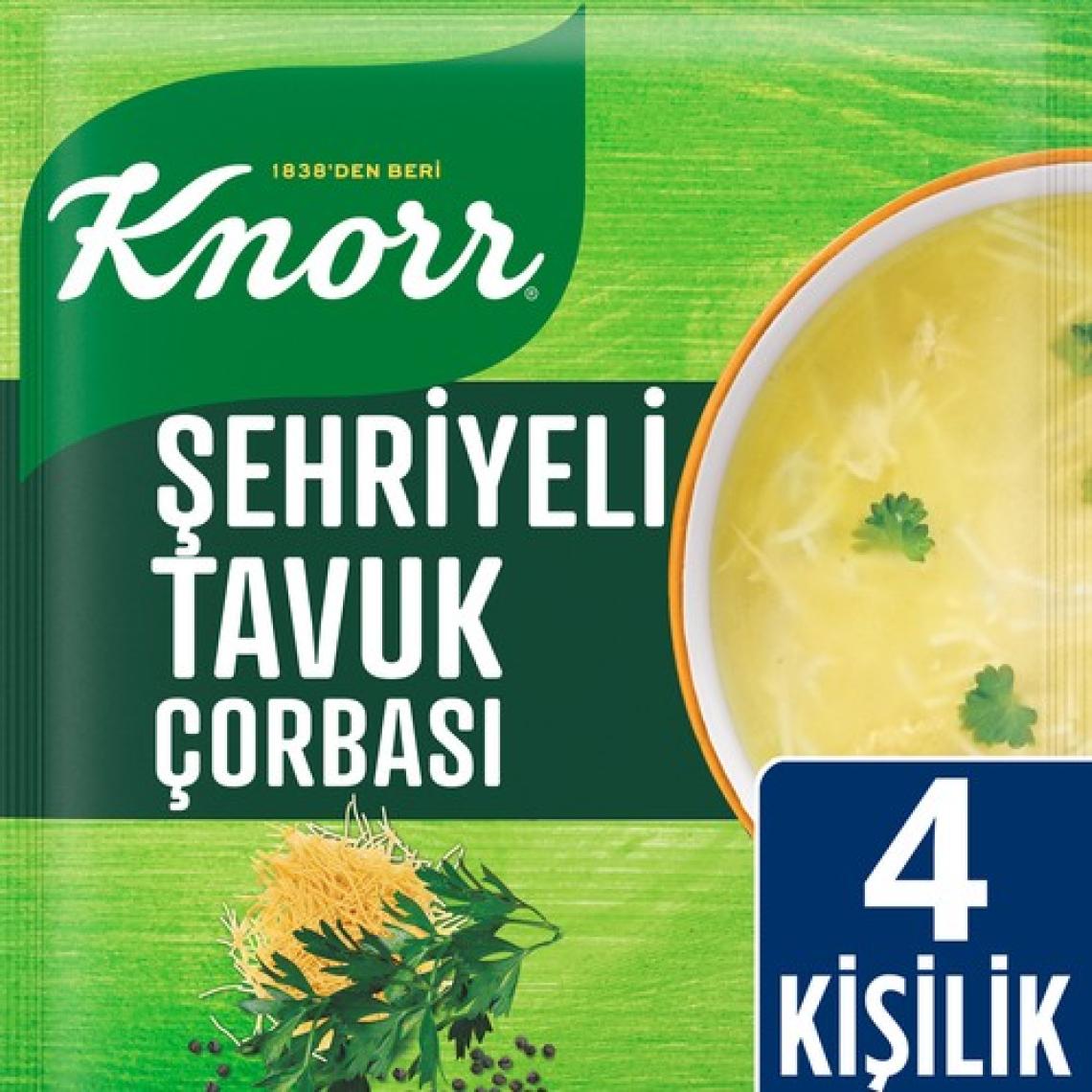 Knorr Hazır Çorba Şehriyeli Tavuk 4 Kişilik  51 g