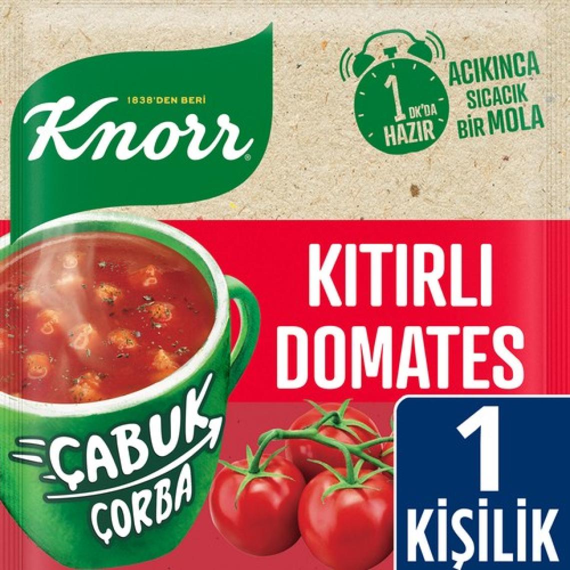 Knorr Çabuk Çorba Serisi Kıtırlı Domates Çorbası 22 GR