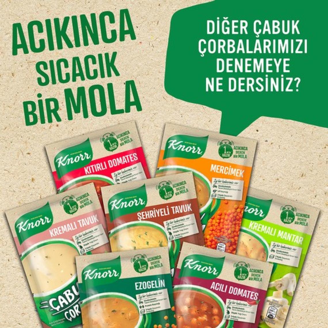 Knorr Çabuk Çorba Serisi Kıtırlı Domates Çorbası 22 GR