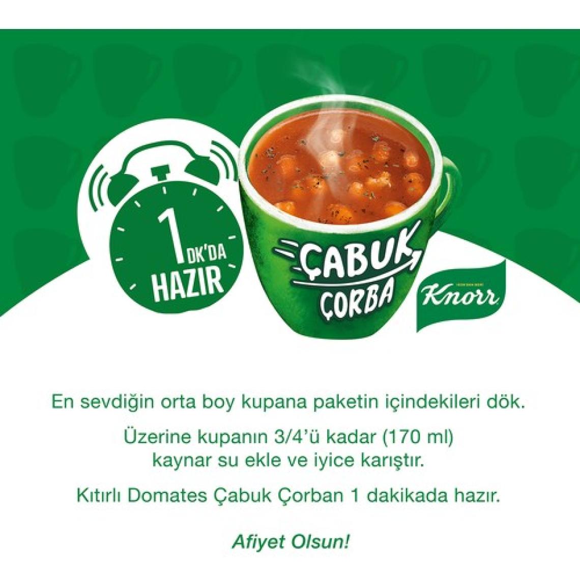 Knorr Çabuk Çorba Serisi Kıtırlı Domates Çorbası 22 GR