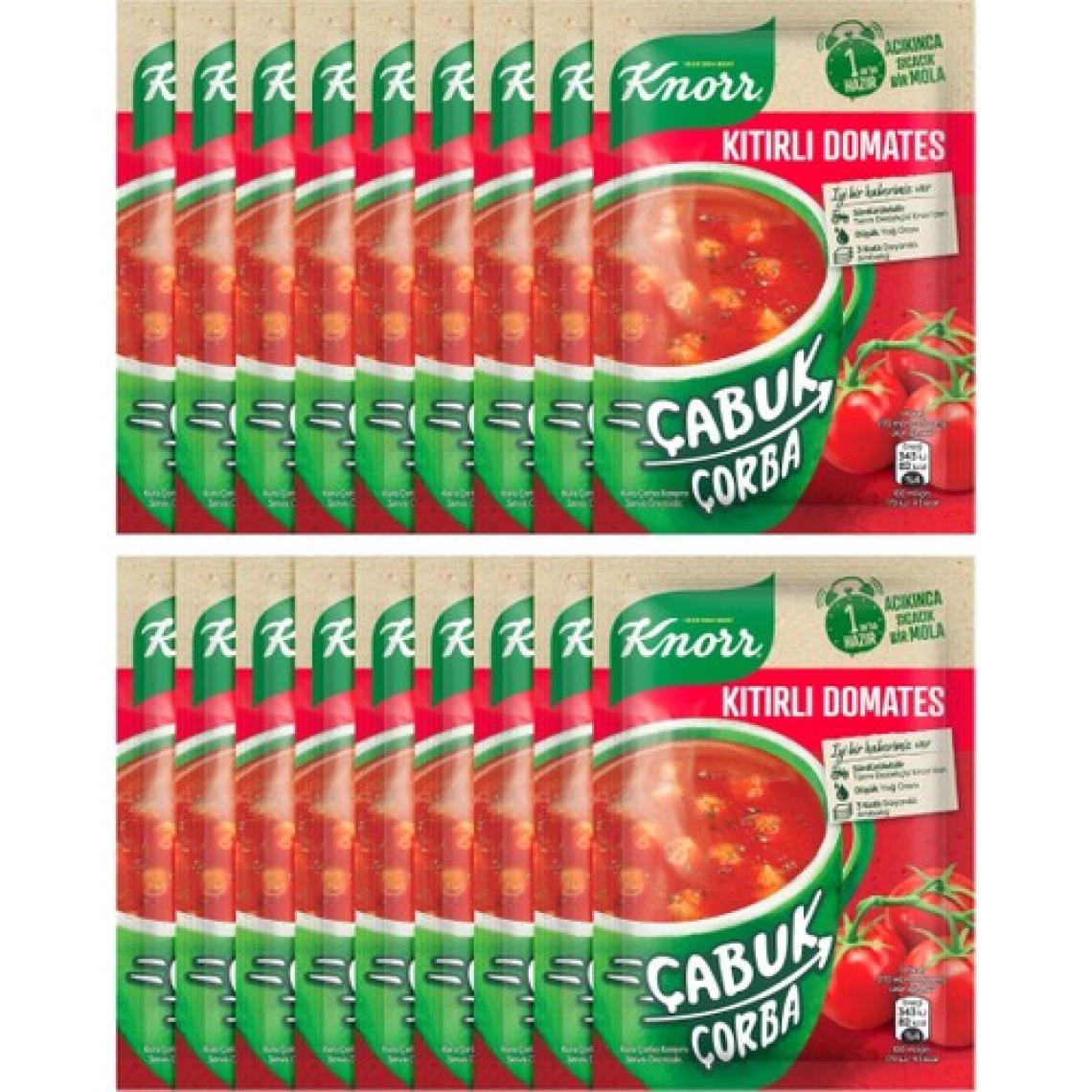 Knorr Kıtırlı Domates Çabuk Çorba 22 gr x 18 Adet