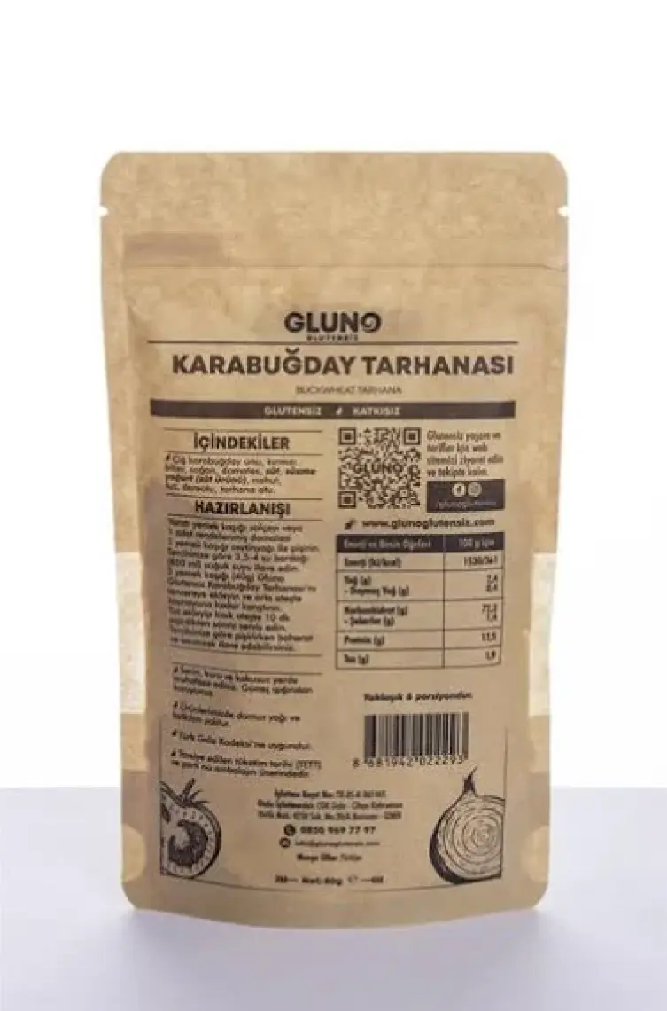 Gluno Glutensiz Karabuğday Tarhanası 80 gr