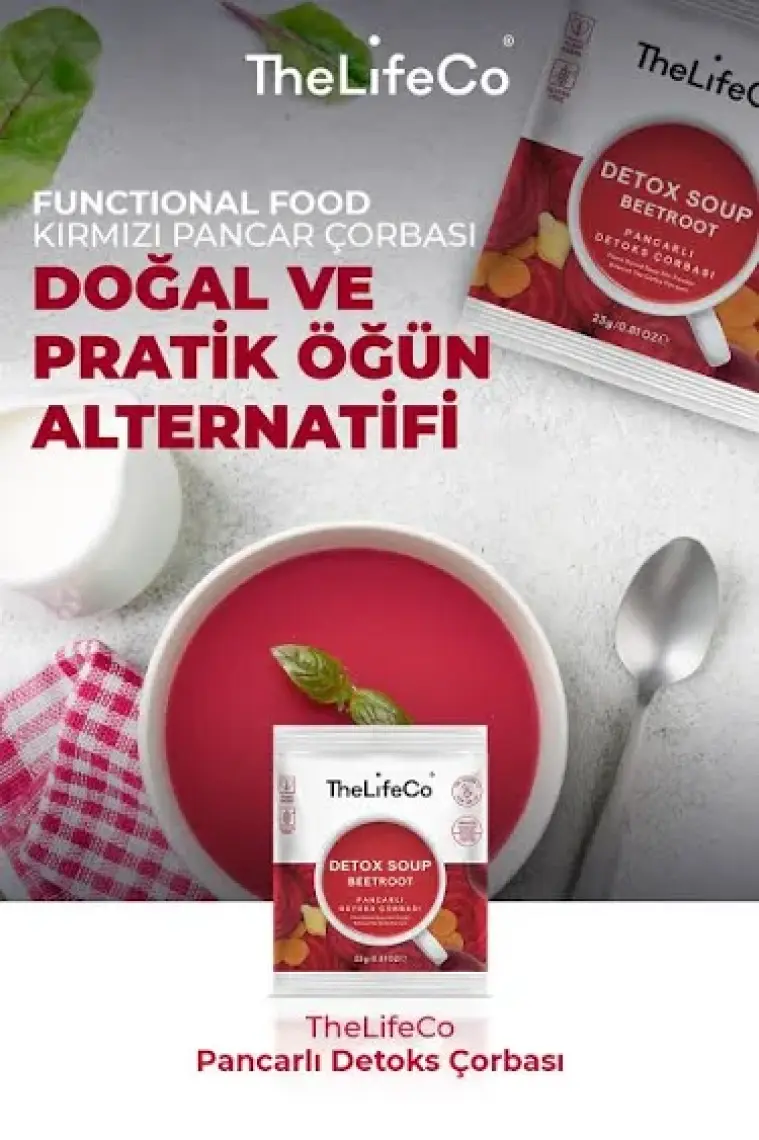 TheLifeCo Pancarlı Detoks Çorbası 23 gr 12’li (glutensiz, vegan)