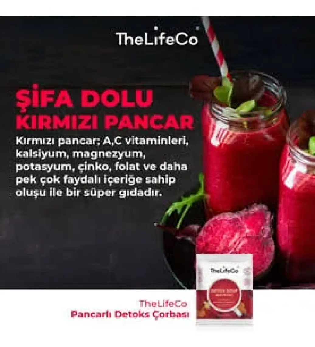 TheLifeCo Pancarlı Detoks Çorbası 23 gr 12’li (glutensiz, vegan)