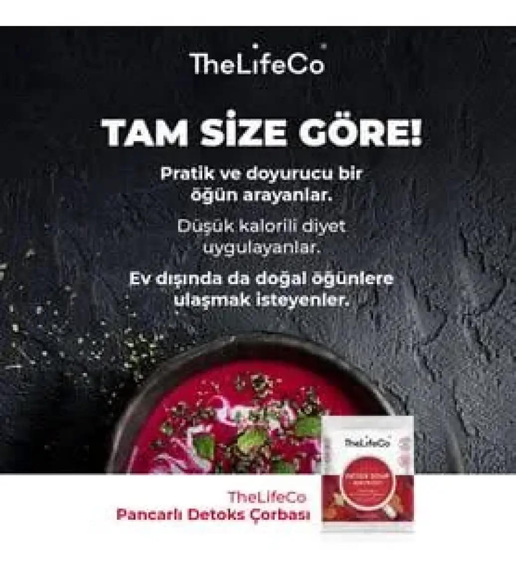 TheLifeCo Pancarlı Detoks Çorbası 23 gr 12’li (glutensiz, vegan)