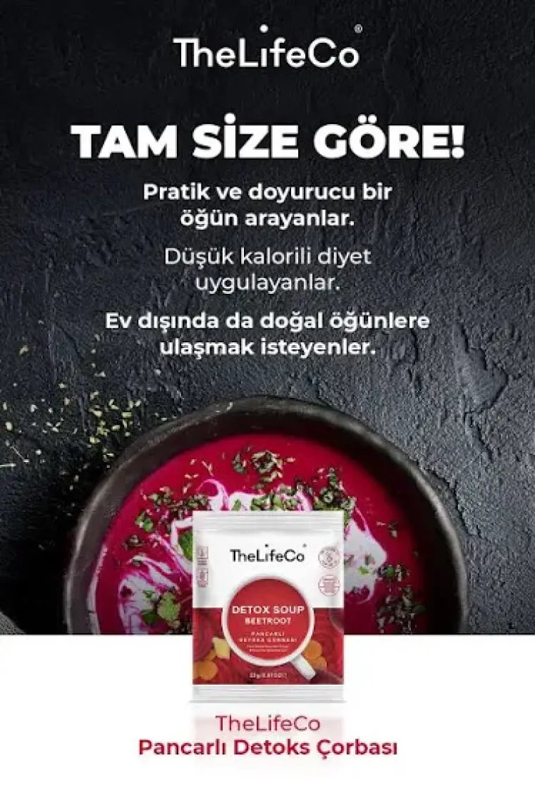 TheLifeCo Pancarlı Detoks Çorbası 23 gr 12’li (glutensiz, vegan)