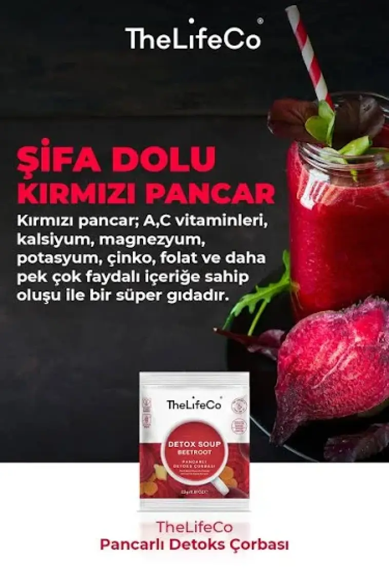 TheLifeCo Pancarlı Detoks Çorbası 23 gr 12’li (glutensiz, vegan)