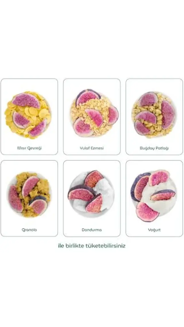 Dokuru Incir Kuru Meyve Cipsi - Dondurularak Kurutulmuş Freeze Dried Çıtır Incir