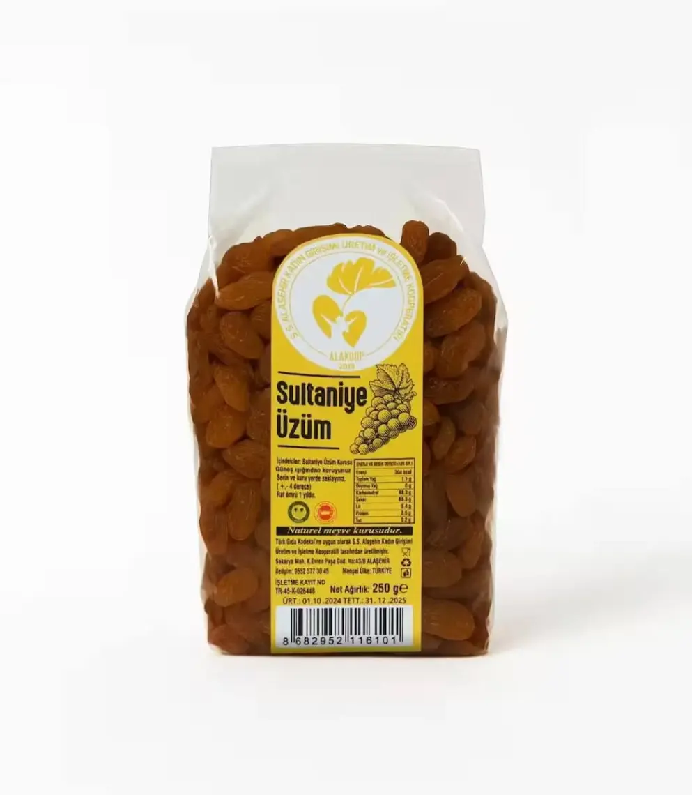 Sultaniye Kuru Üzüm 250 Gr.