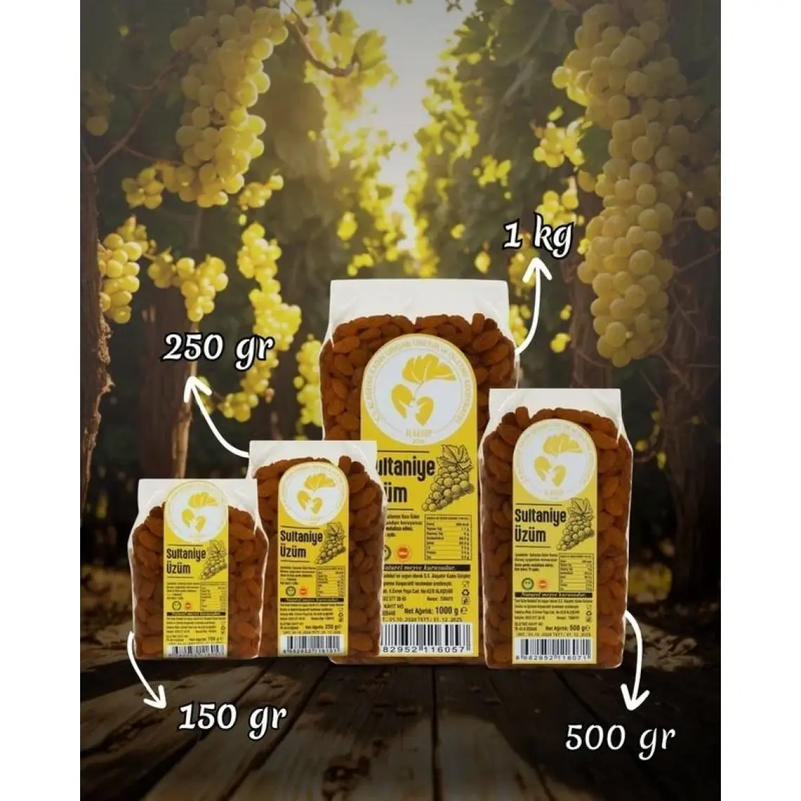 Sultaniye Kuru Üzüm 250 Gr.