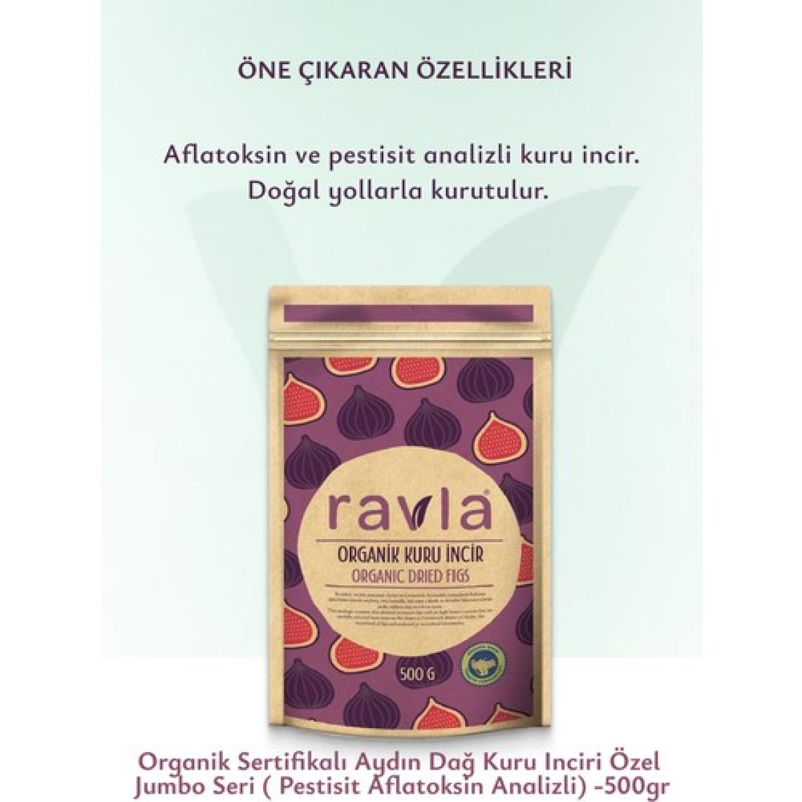 Ravla Organik Kuru İncir - 500g