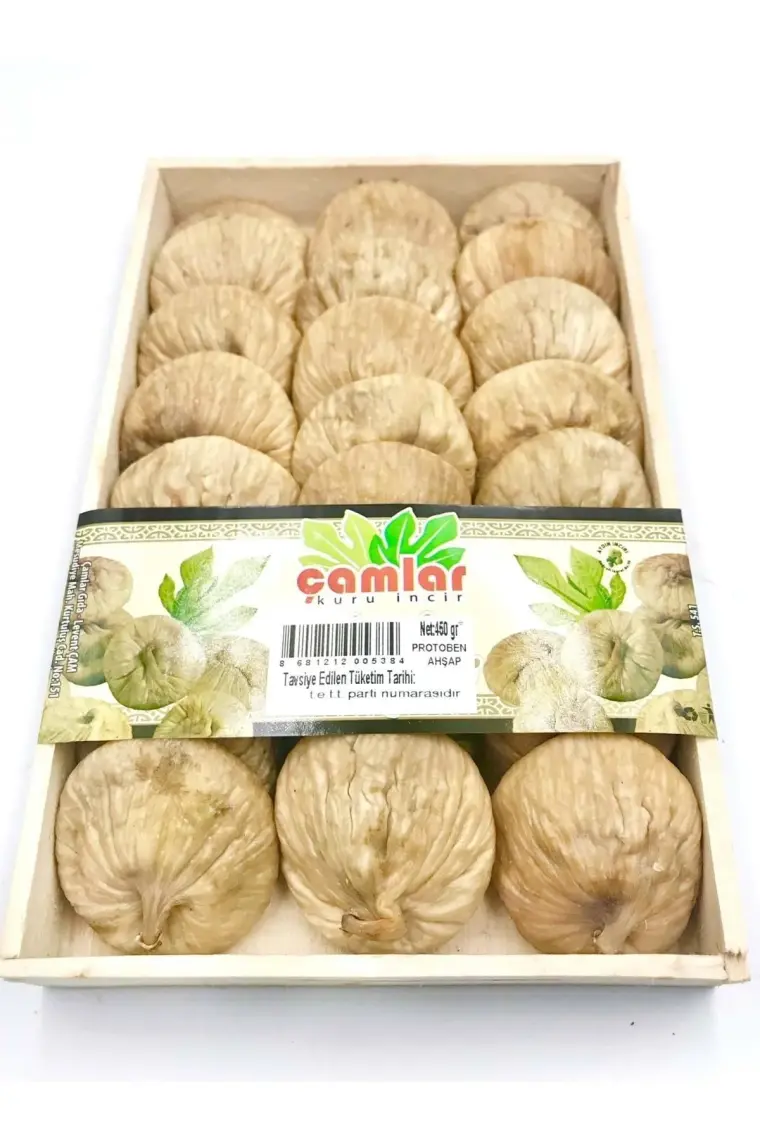 Çamlar Kuru İncir Orta Boy Ahşap Tabak 450 gr