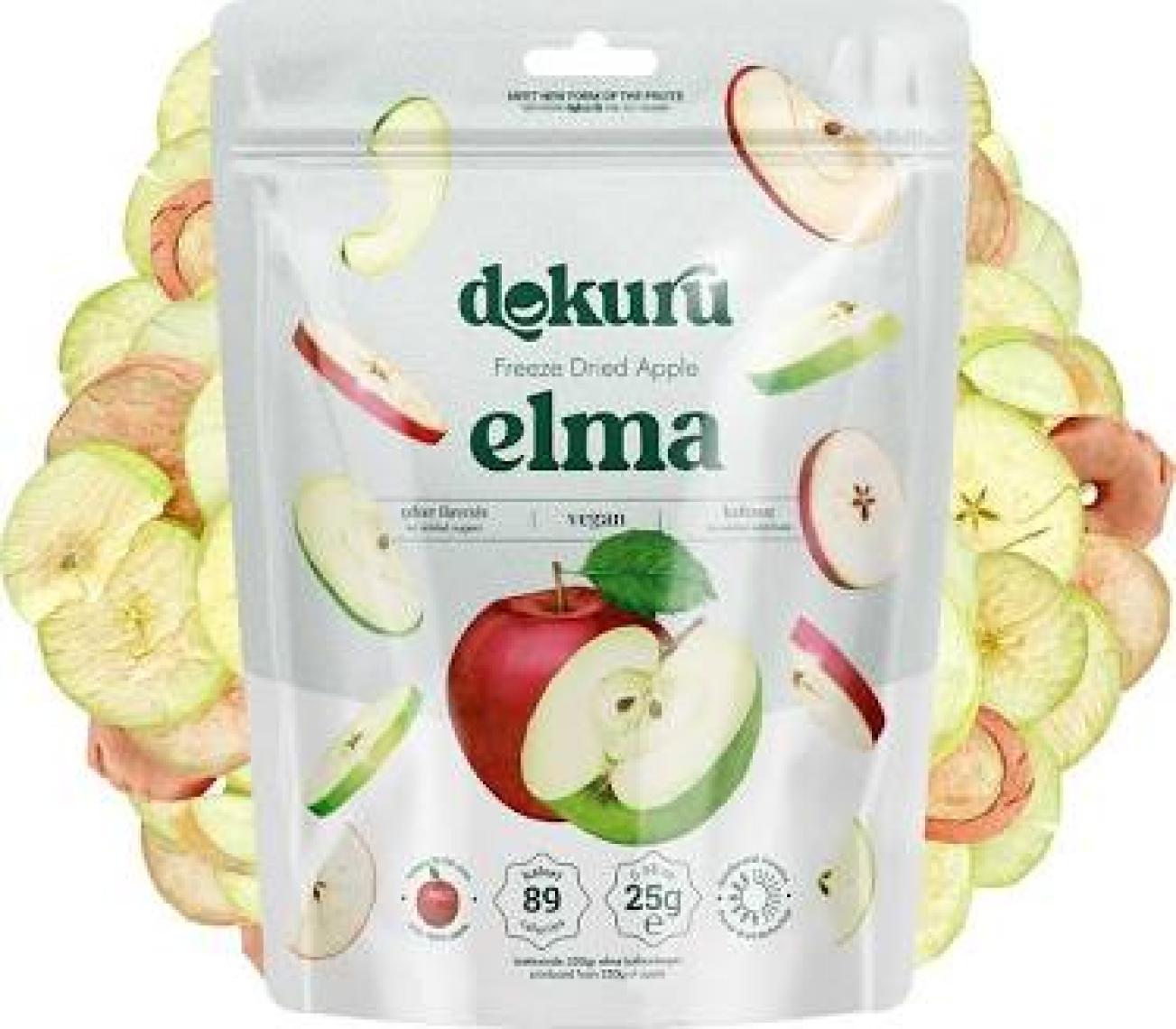 Dokuru Elma Kuru Meyve Cipsi - Dondurularak Kurutulmuş Freeze Dried Çıtır Elma