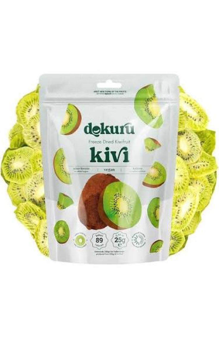 Dokuru Kivi Kuru Meyve Cipsi - Dondurularak Kurutulmuş Freeze Dried Çıtır Kivi