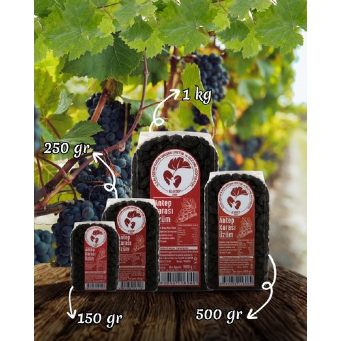 Alaşehir Kadın Kooperatifi Antep Karası (Çekirdekli) Kuru Üzüm 1 kg